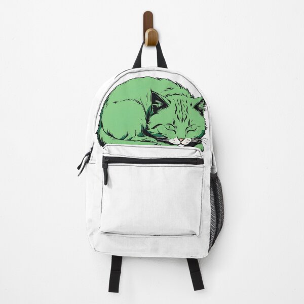 Item preview, cute green tabby cat chilling designed and sold by Catophile.