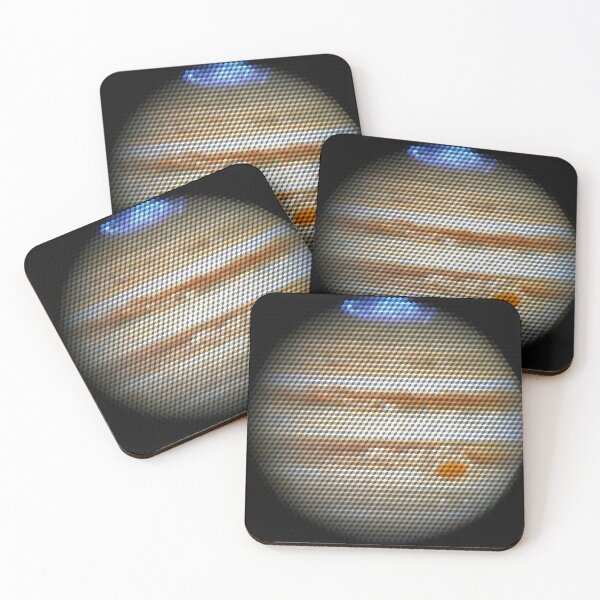 Item preview, Hubble Captures Auroras in Jupiter’s Atmosphere Nasa 3D Cubes Low Poly Art designed and sold by SpiroJo.