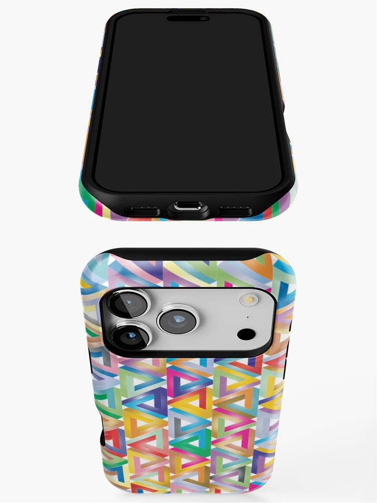 Thumbnail 3 of 4, iPhone Case, Triangle Pattern designed and sold by MakeWayDesign.