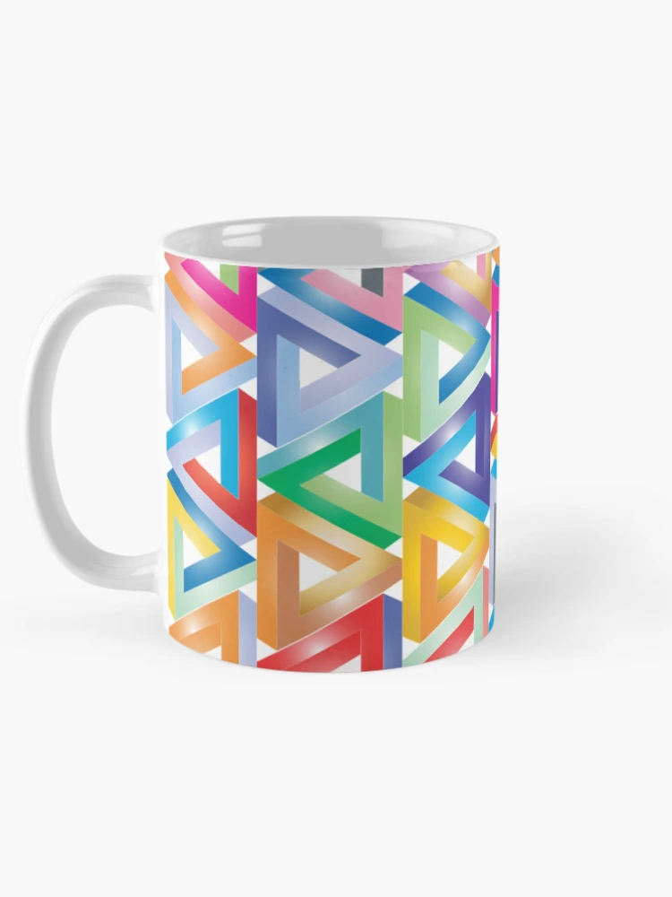 Thumbnail 5 of 6, Coffee Mug, Triangle Pattern designed and sold by MakeWayDesign.