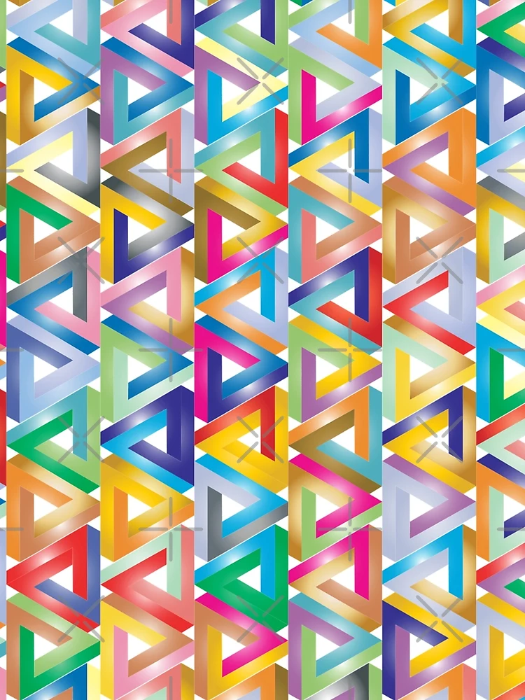 Thumbnail 3 of 3, Scarf, Triangle Pattern designed and sold by MakeWayDesign.