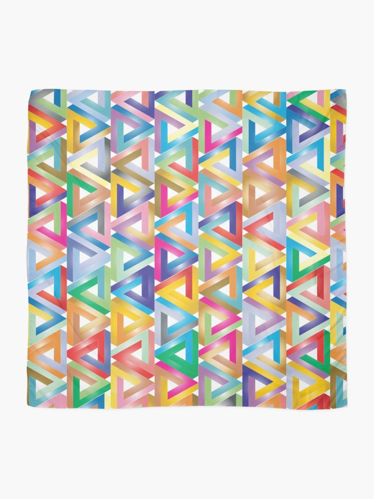 Thumbnail 2 of 3, Scarf, Triangle Pattern designed and sold by MakeWayDesign.