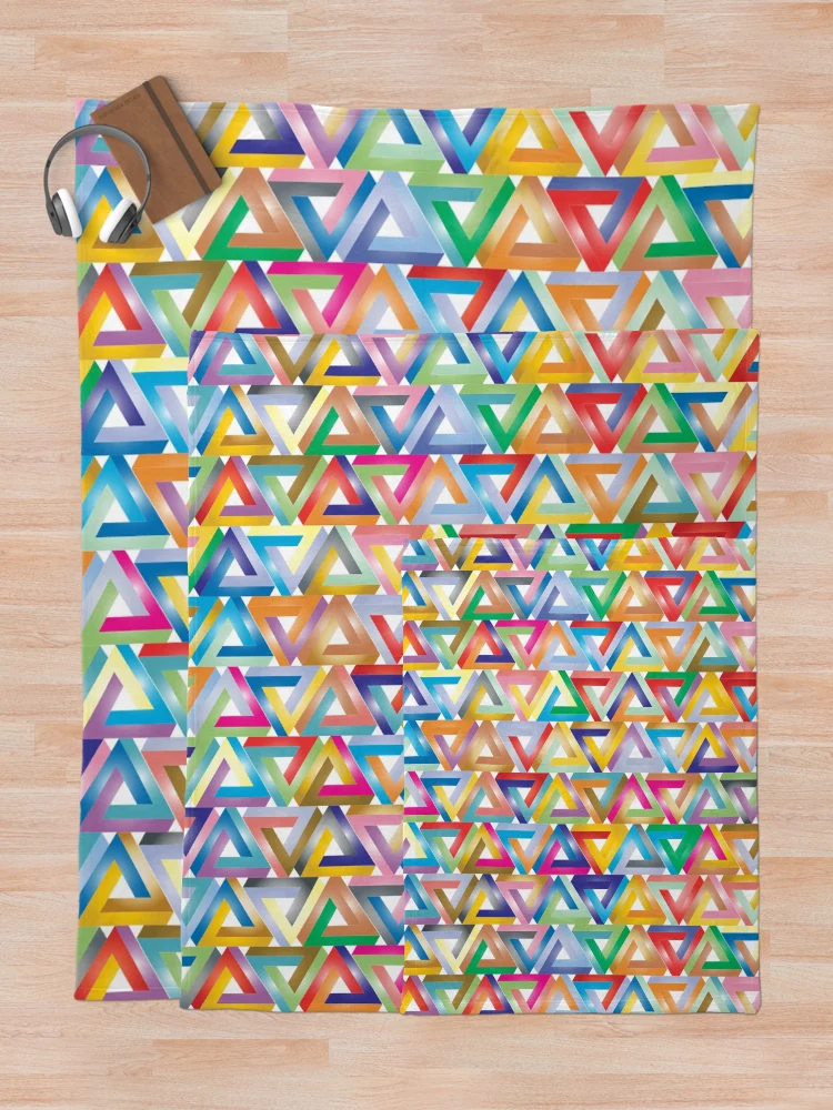 Thumbnail 5 of 6, Throw Blanket, Triangle Pattern designed and sold by MakeWayDesign.