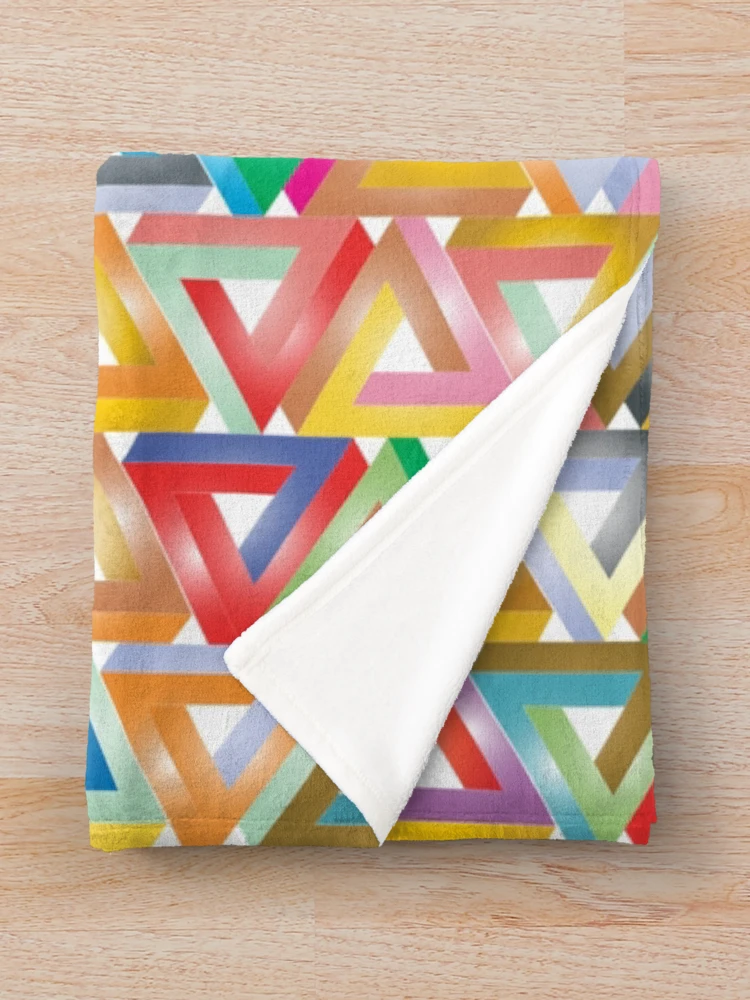 Thumbnail 3 of 6, Throw Blanket, Triangle Pattern designed and sold by MakeWayDesign.