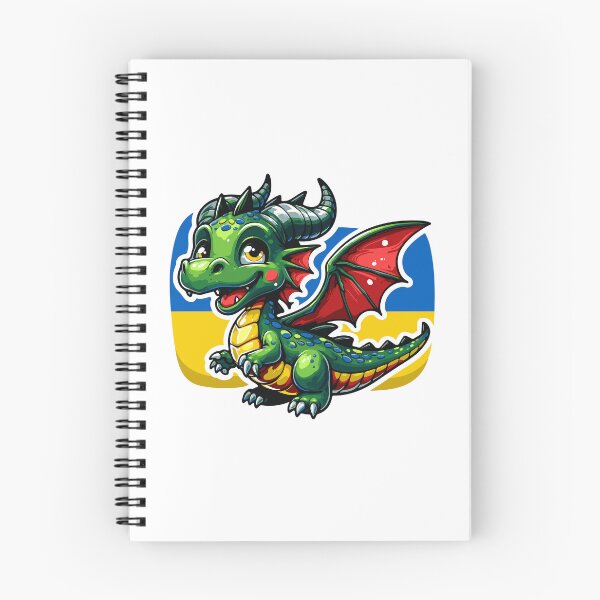 Item preview, Christmas and New Year 2024 with Roaring Laughter - Funny Dragon With Ukrainian Flag designed and sold by Aide.