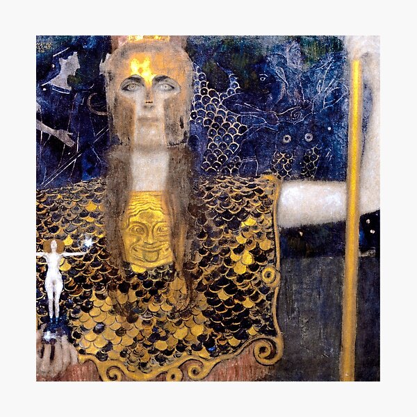 Item preview, Pallas Athéna de Gustav Klimt (1898) designed and sold by BossyCatHome.