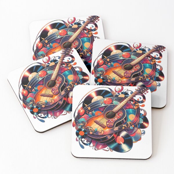 Item preview, Guitar with Vinyl Design designed and sold by YokujinDesign.