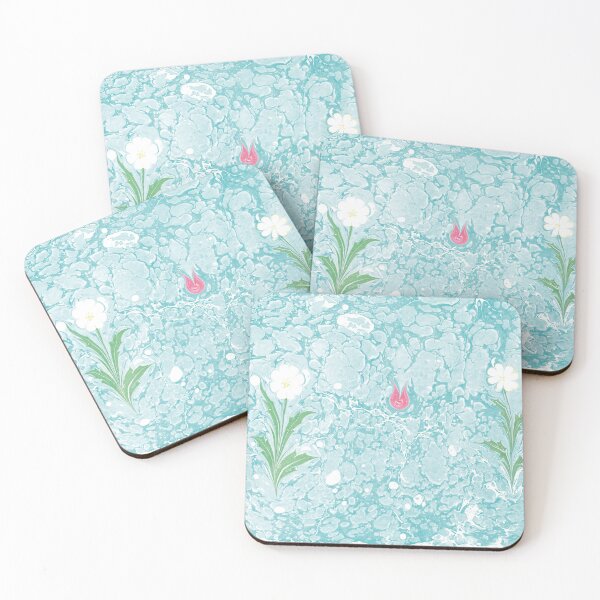 Item preview, Marbling texture floral pattern designed and sold by bozarslan.