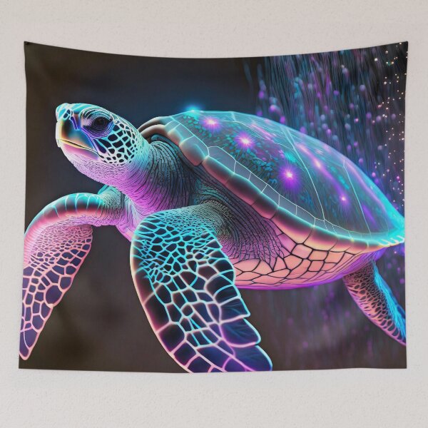 Item preview, Neon Bioluminescent Sea Turtle designed and sold by JohnXD247.