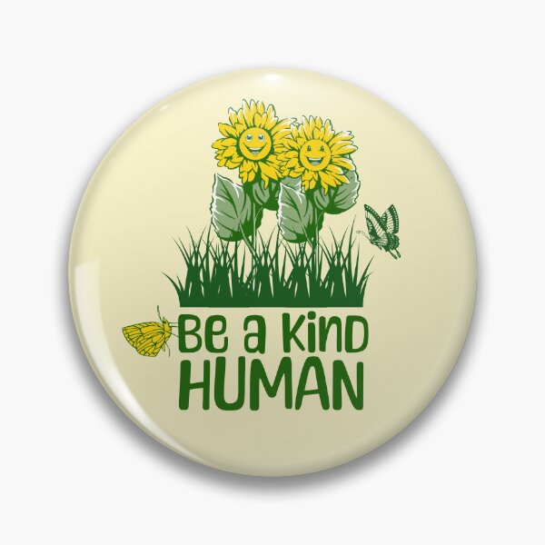 Item preview, Be a Kind Human, Sunflower Design, Positivity, Butterfly Design designed and sold by Blinkwater Designs.