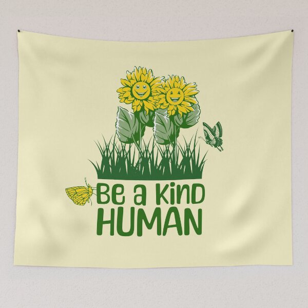 Item preview, Be a Kind Human, Sunflower Design, Positivity, Butterfly Design designed and sold by Blinkwater Designs.