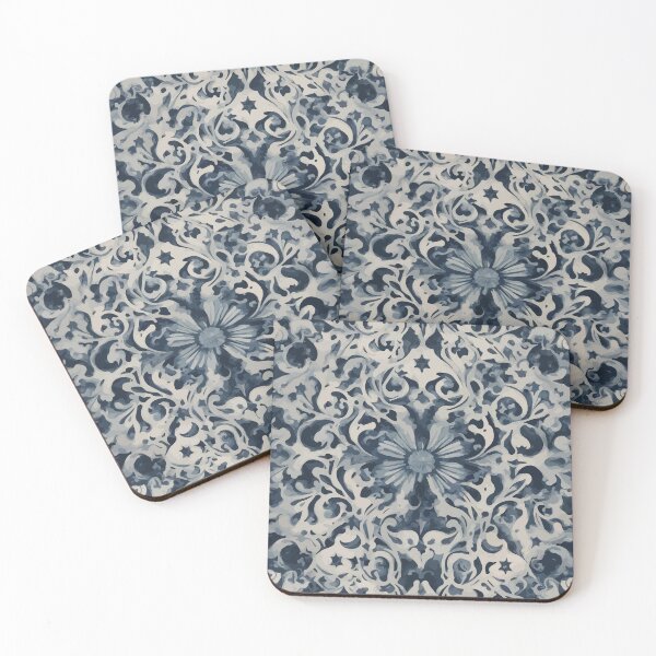 Item preview, Damask pattern watercolor designed and sold by Grypis.