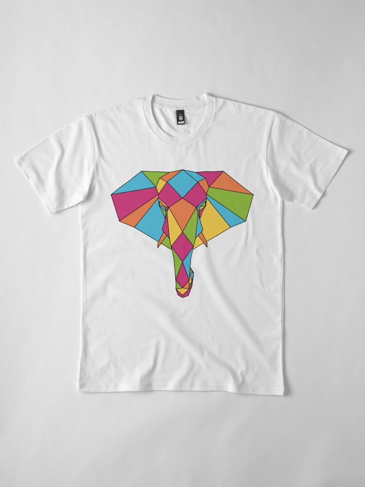 Alternate view of Elephant Mosaic Premium T-Shirt