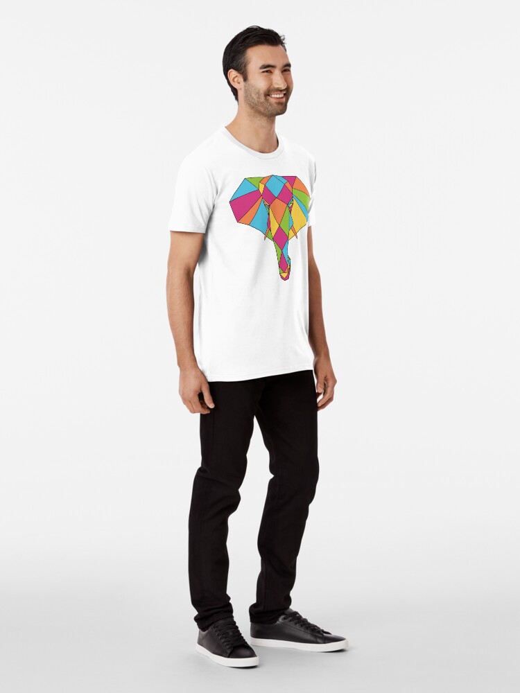 Alternate view of Elephant Mosaic Premium T-Shirt