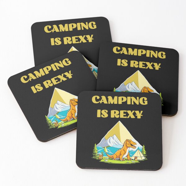 Item preview, Camping is Rexy Dinosaur Dino designed and sold by JoeStylistic.