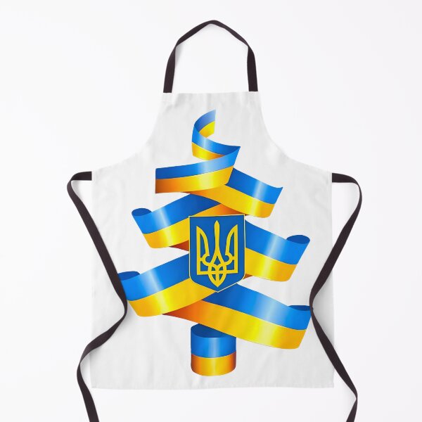 Item preview, Ukrainian Christmas Tree Featuring Flag and Coat of Arms Trident designed and sold by Aide.