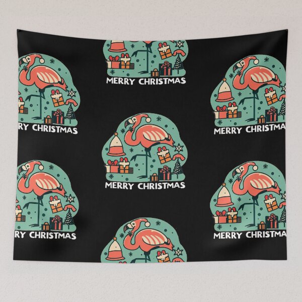 Item preview, flamingo christmas enthusiasts designed and sold by The  Knick Knack Nook.