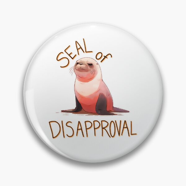 Item preview, Seal of Disapproval Menacing Seal Shirt and Sticker by Zeesdesign on Redbubble designed and sold by ZEESDESIGN.