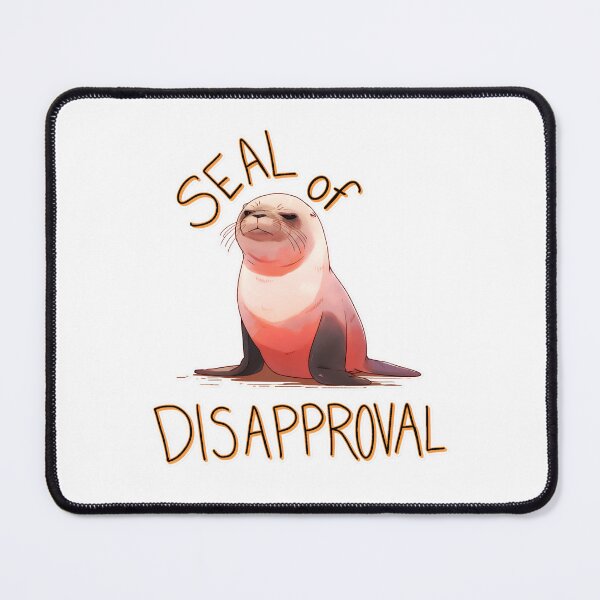 Item preview, Seal of Disapproval Menacing Seal Shirt and Sticker by Zeesdesign on Redbubble designed and sold by ZEESDESIGN.