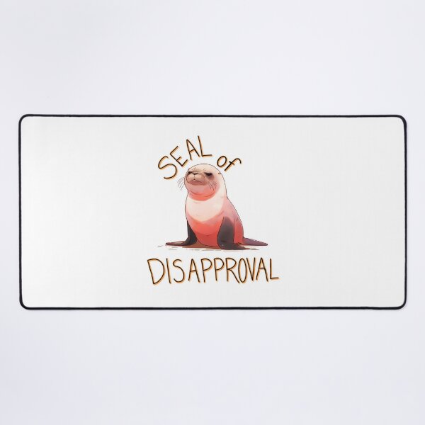Item preview, Seal of Disapproval Menacing Seal Shirt and Sticker by Zeesdesign on Redbubble designed and sold by ZEESDESIGN.