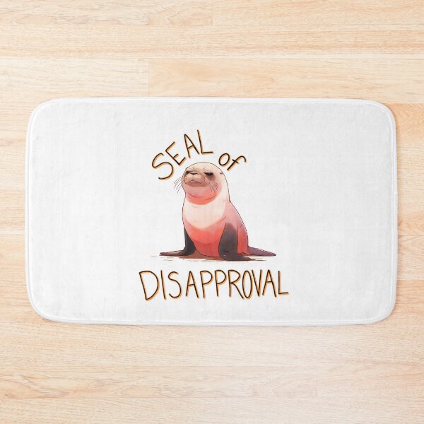 Item preview, Seal of Disapproval Menacing Seal Shirt and Sticker by Zeesdesign on Redbubble designed and sold by ZEESDESIGN.