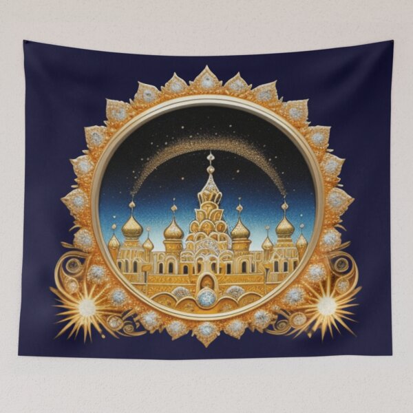 Item preview, Gold emblem Russian architecture  designed and sold by Roxburylane.