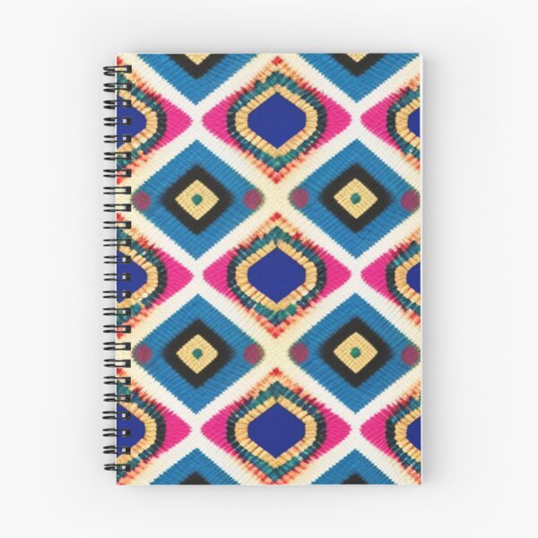 Item preview, Woven geometric pattern pink and blue  designed and sold by Roxburylane.