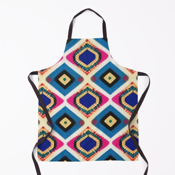 Item preview, Woven geometric pattern pink and blue designed and sold by Roxburylane.