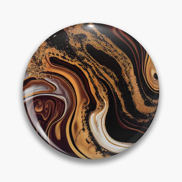 Item preview, Brown Gold Marble Wall Art designed and sold by pauloss.