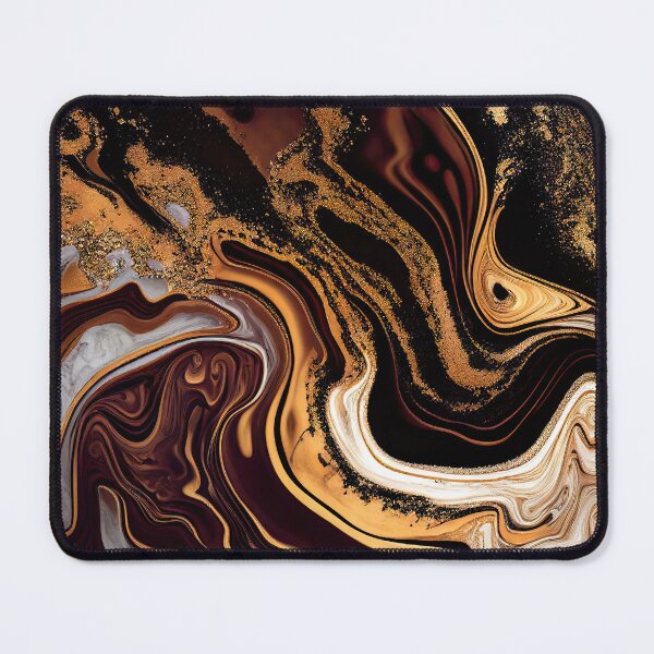 Item preview, Brown Gold Marble Wall Art designed and sold by pauloss.