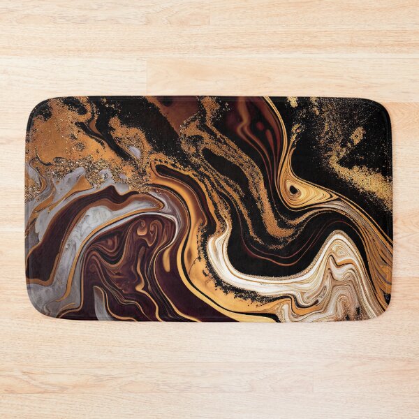 Item preview, Brown Gold Marble Wall Art designed and sold by pauloss.