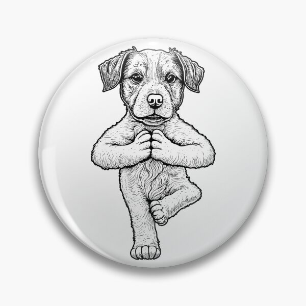 Aperçu de l'œuvre Jack Russell Terrier Yoga Chien Chiot Chiens drôles JRT Asana créée et vendue par GrandeDuc.