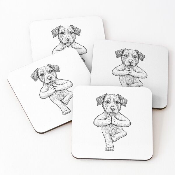 Artikelvorschau, Jack Russell Terrier Yoga Hund Welpe Lustige Hunde JRT Asana entworfen und verkauft von GrandeDuc.
