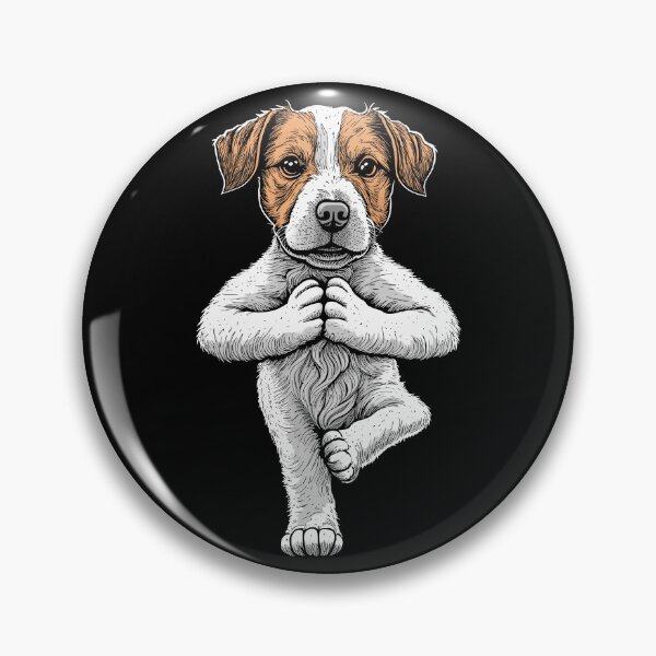 Item preview, Jack Russell Terrier Yoga Perro Cachorro Perros divertidos JRT Asana designed and sold by GrandeDuc.