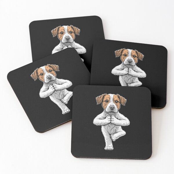 Artikelvorschau, Jack Russell Terrier Yoga Hund Welpe Lustige Hunde JRT Asana entworfen und verkauft von GrandeDuc.