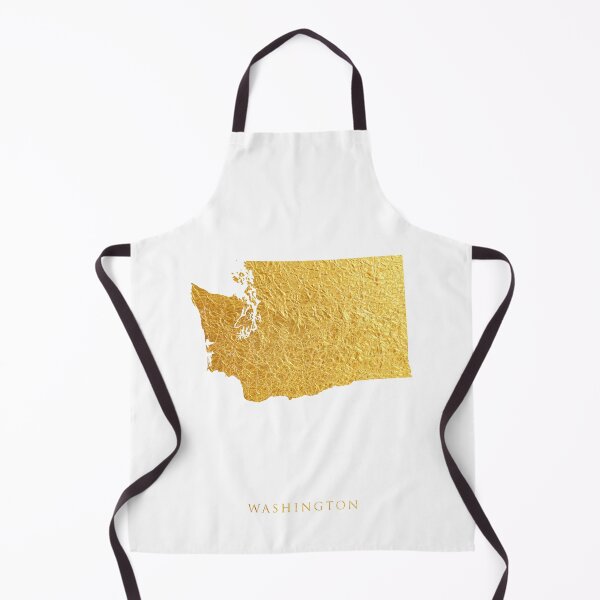 Item preview, Washington Gold Map designed and sold by ArtPrints.