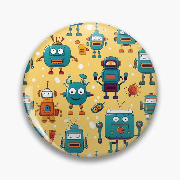 Artikelvorschau, Niedliches Robotermuster entworfen und verkauft von spookycutepeeps.