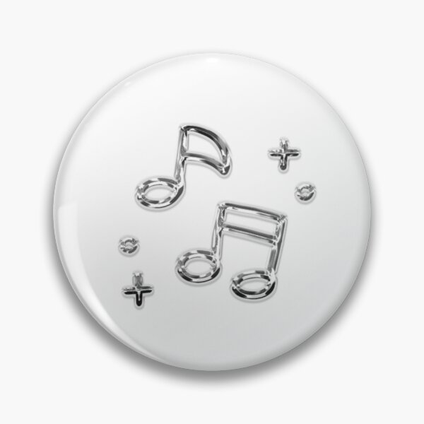 Item preview, chrome musical notes designed and sold by lunatiris.