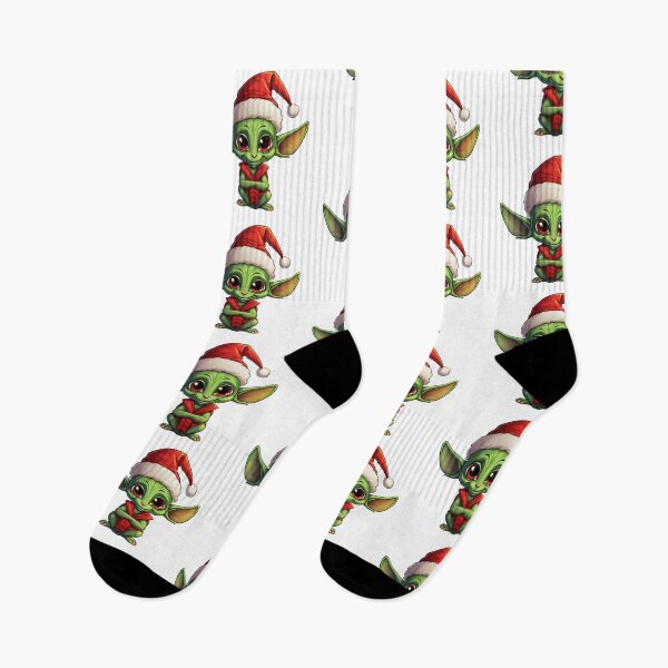 Item preview, Cute Alien Christmas Sticker | Festive Space Friend designed and sold by Royalsbay.