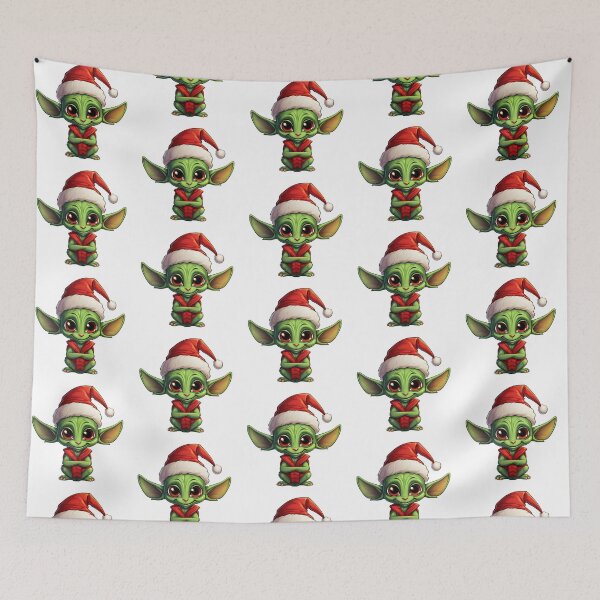 Item preview, Cute Alien Christmas Sticker | Festive Space Friend designed and sold by Royalsbay.