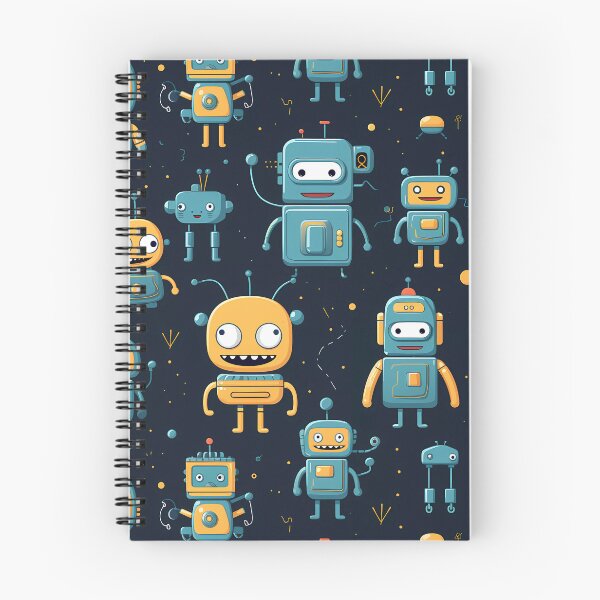 Item preview, Cute Robots Pattern designed and sold by spookycutepeeps.