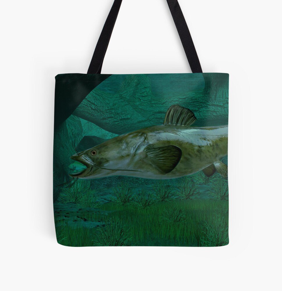 Funny Flathead Catfish Fishing Freshwater Fish #8 Tote Bag by Lukas Davis -  Pixels Merch