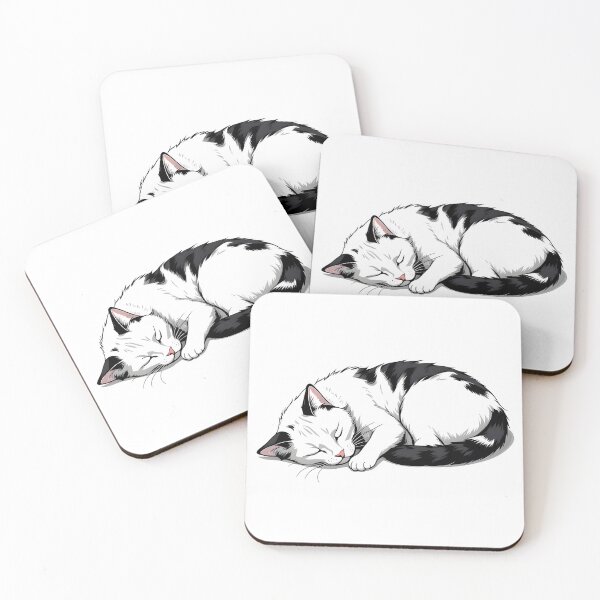 Item preview, cute tuxedo cat nap designed and sold by Catophile.
