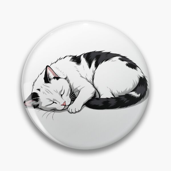 Item preview, cute tuxedo cat nap designed and sold by Catophile.