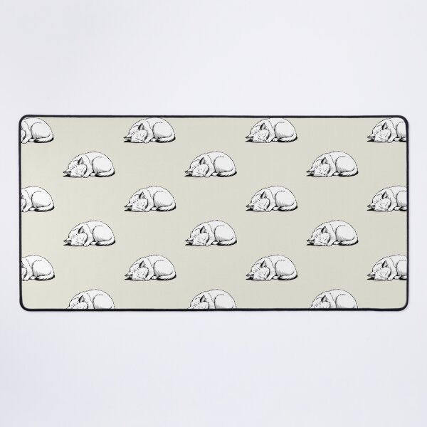 Item preview, white cat nap designed and sold by Catophile.