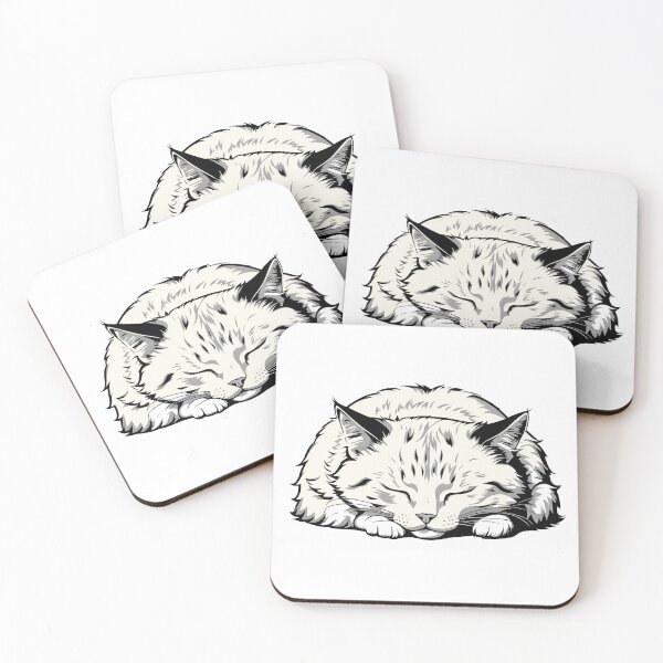 Item preview,  white cat nap designed and sold by Catophile.