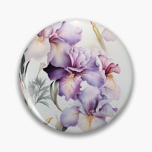 Item preview,  Vintage Charm of Iris Blooms designed and sold by PigmeArt.