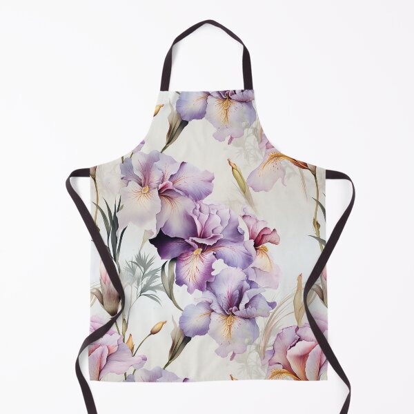 Item preview, Vintage Charm of Iris Blooms designed and sold by PigmeArt.