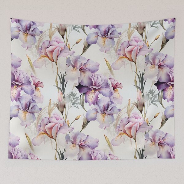 Item preview,  Vintage Charm of Iris Blooms designed and sold by PigmeArt.