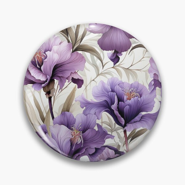 Item preview, Vintage Iris Blooms, Watercolor Blossoms designed and sold by PigmeArt.